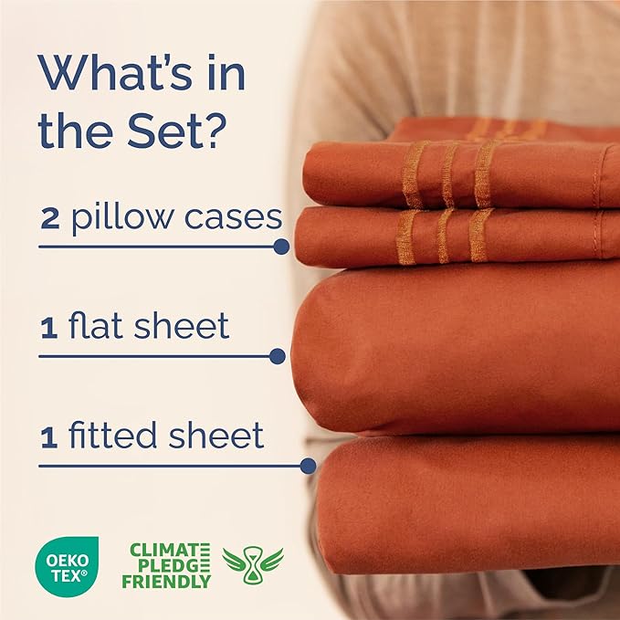 King Size 4 Piece Sheet Set - Image 2