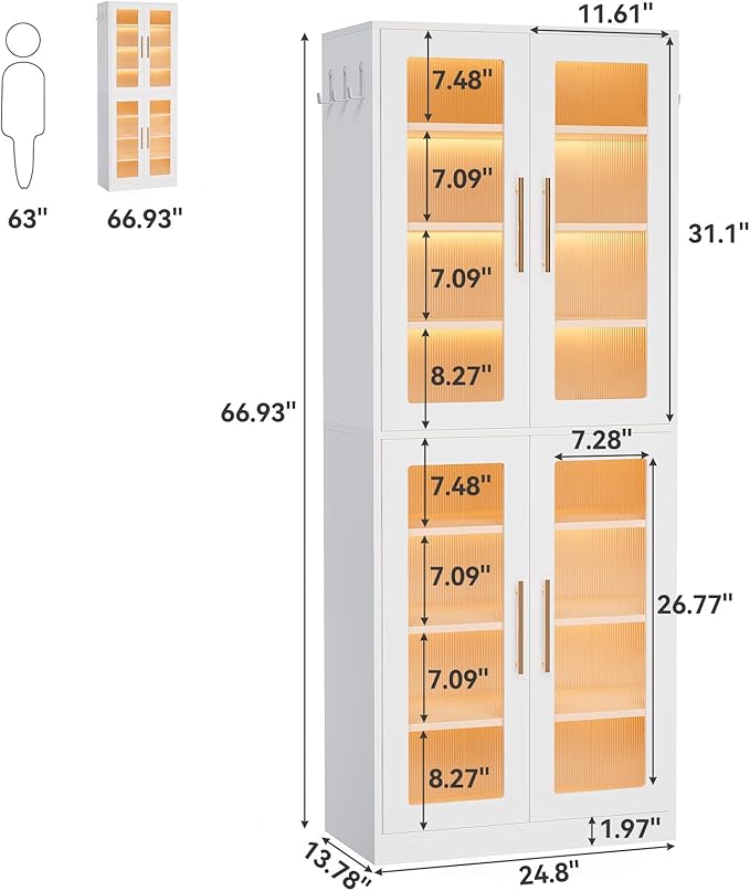 LITTLE TREE Stylish 8-Tier Vertical Shoe Rack - Image 3