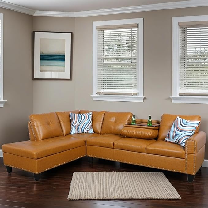 L-Shaped Sectional Sofa, Modern Sectional Couches Home Sofas - Image 3