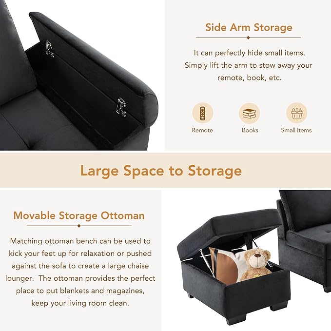 Ball & Cast Sleeper Sofa Bed L Shaped Couch - Image 7