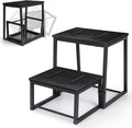 Vrisa Step Stool for Adults Wooden 2 Steps Footstool Heavy Duty RV Bedside by Vrisa
