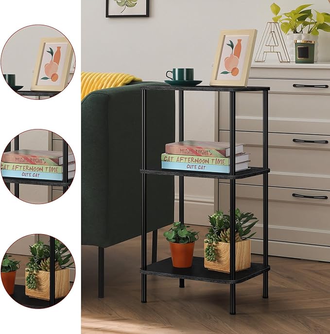 smusei 3 Tier Small End Table Tall Telephone Table - Image 5