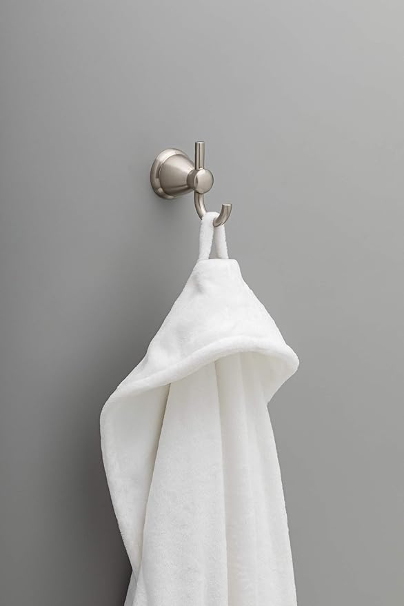 Franklin Brass Kinla 5-Piece Bathroom Set Satin Nickel 18" and 24" Towel Bar - Image 6