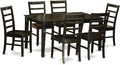 East West Furniture CAPF7-CAP-W 7 Piece Dining Table Set Consist of a Rectangle by EastWestFurniture