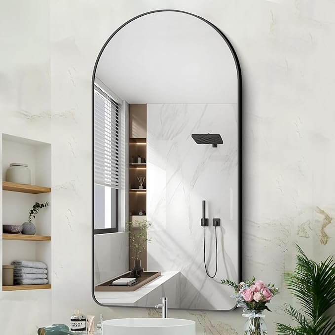 Arched Bathroom Mirror, Wall Mounted Mirror, Living Room, Vertically Hanging - Image 3