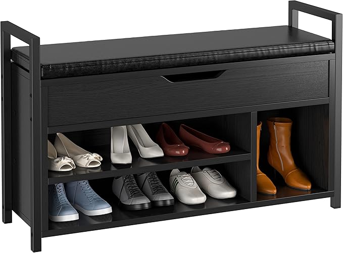 IRONCK Shoe Storage Bench, Entryway Bench - Image 4