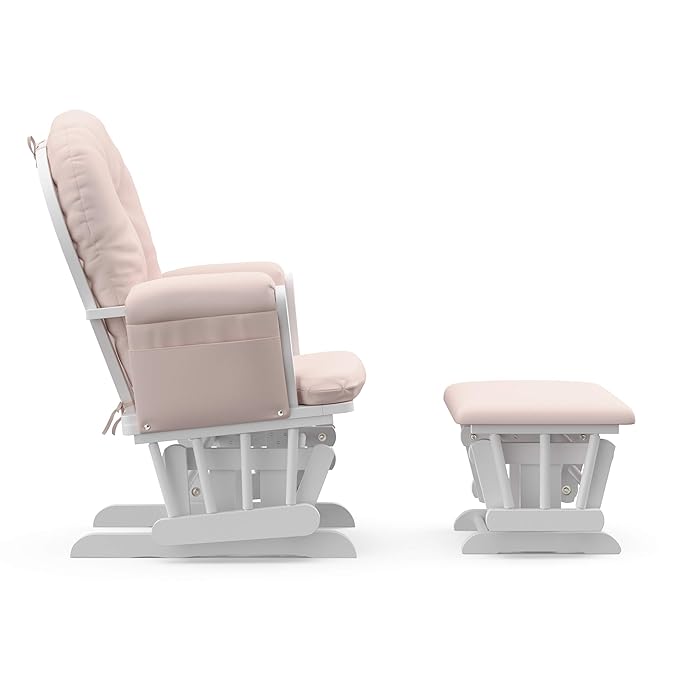 Storkcraft Premium Hoop Glider & Ottoman — GREENGUARD Gold Certified Nursery - Image 12