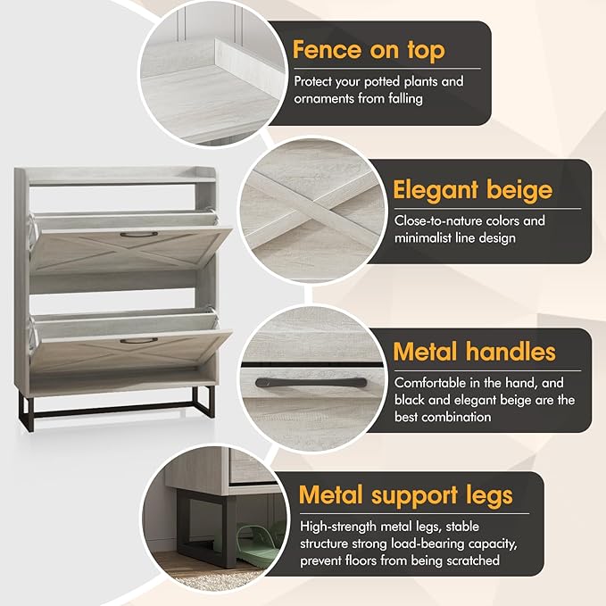 Maupvit Shoe Storage Cabinet - Image 4