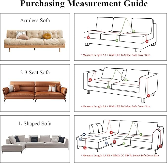 STACYPIK Waterproof Yellow Couch Cover, Non-Slip Sofa Cover - Image 8