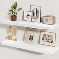 Fun Memories White Floating Shelves 36 Inch Long, 8 Inch Deep Floating Shelf by FunMemories