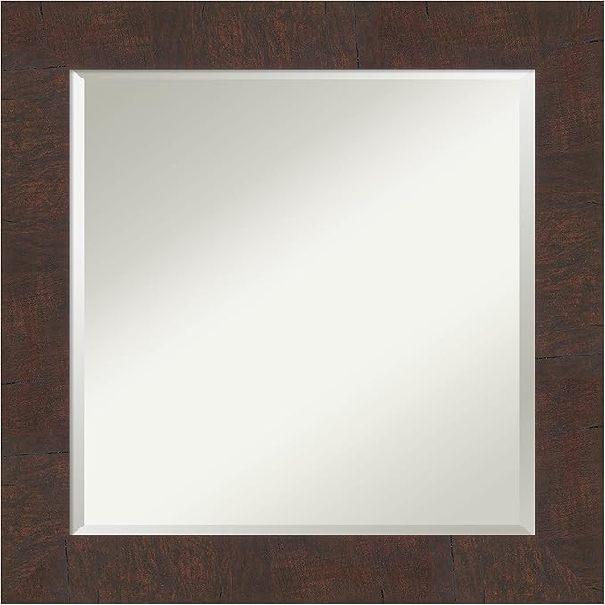 Amanti Art Brown Bathroom Mirror by AmantiArt