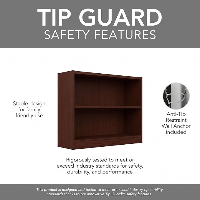 Bush Furniture Universal Bookcase, Low Storage and Display Bookshelf - Image 7
