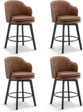 Counter Height Barstools 26 inch Upholstered Swivel Bar Stools by Kislot