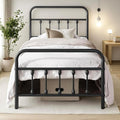 Twin Bed Frame-Classic Metal Platform Bed Frame Mattress Foundation by CLIBFENG