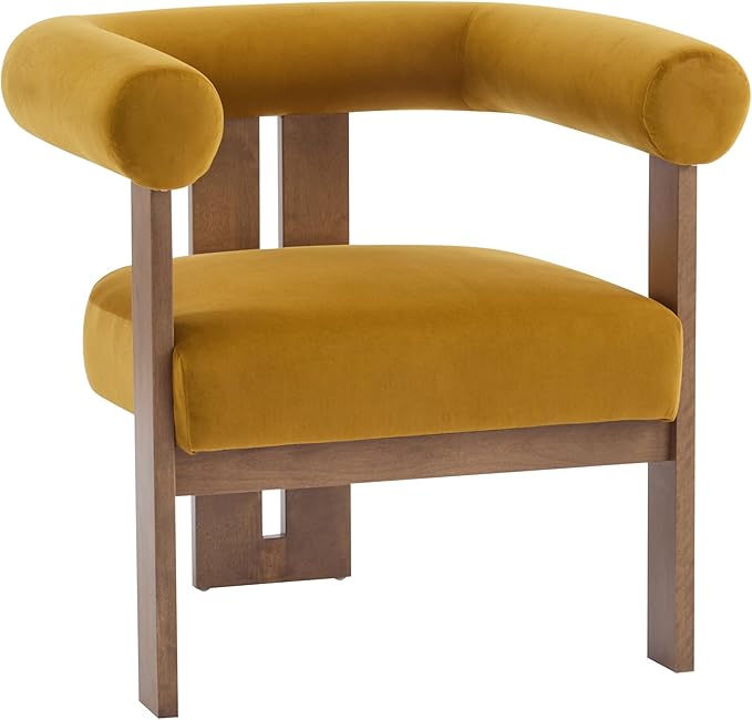 Christopher Knight Home Linton Modern Velvet Upholstered Accent Chair, Living - Image 3