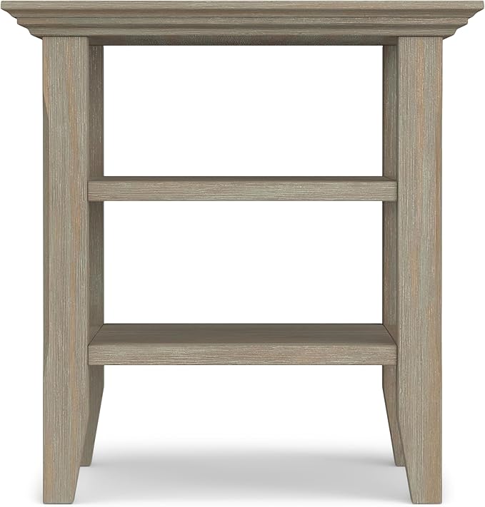 SIMPLIHOME Acadian SOLID WOOD 19 Inch Wide Square Transitional End Table in - Image 5