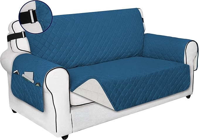 PureFit Reversible Sofa Cover Water Resistant Loveseat Couch Cover, Machine by PureFit