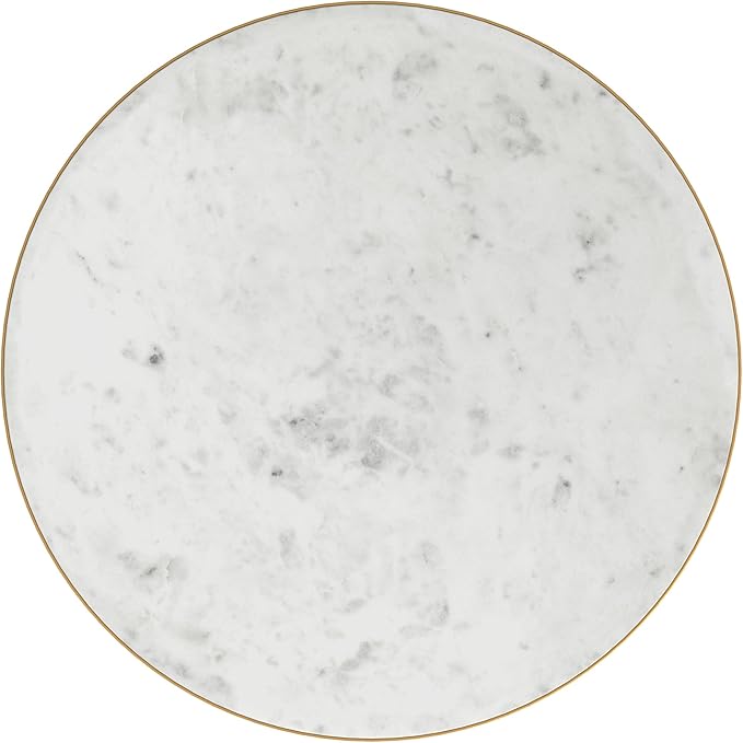 HomePop Marble Top End/Side Round Table - Image 5