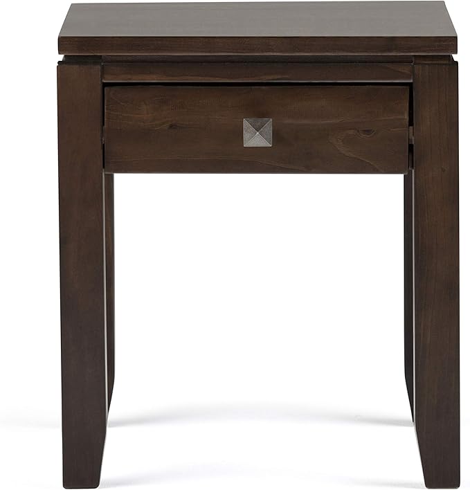 SIMPLIHOME Cosmopolitan SOLID WOOD 18 inch Wide Square Contemporary End Side - Image 5