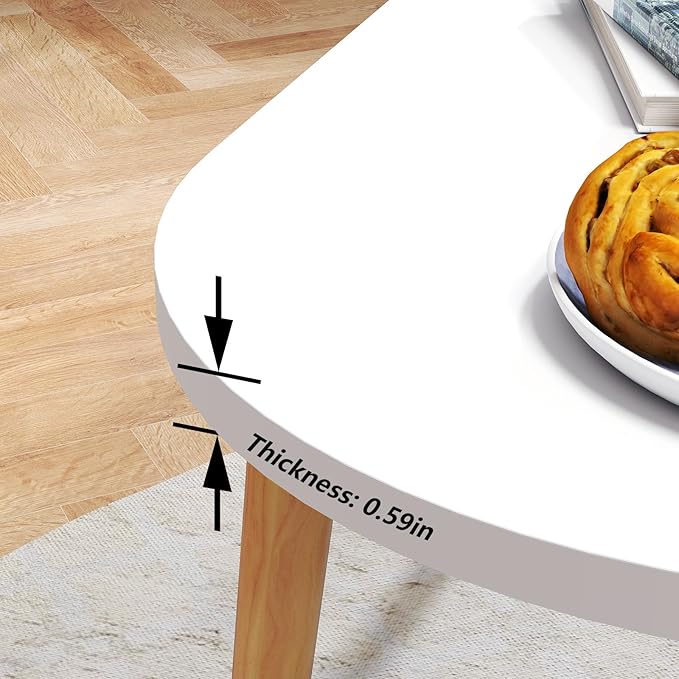 Oval Coffee Table Low Table - Image 8