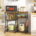 Kitchen Microwave Cart, Microwave Stand by ThreeHio