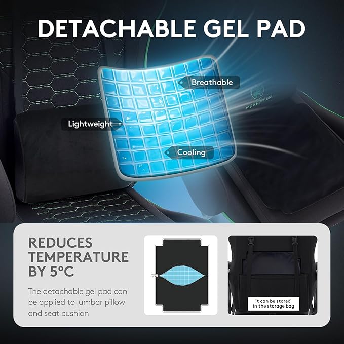 Gaming Chair Breathable Fabric, Computer Office Chair - Image 5