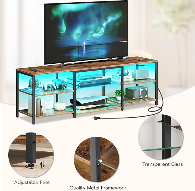 HOOBRO LED TV Stand for 75 Inch TVs - Image 7