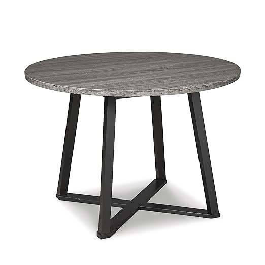 Signature Design by Ashley Centiar Mid Century Round Dining Room Table by SignatureDesignbyAshley