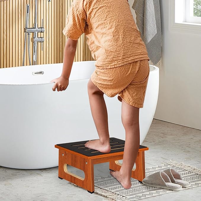 One Step Stool for Bed, Wooden Step Stool - Image 3