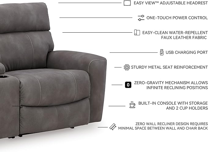 Signature Design by Ashley Next-Gen DuraPella Contemporary Faux Leather Modular - Image 4