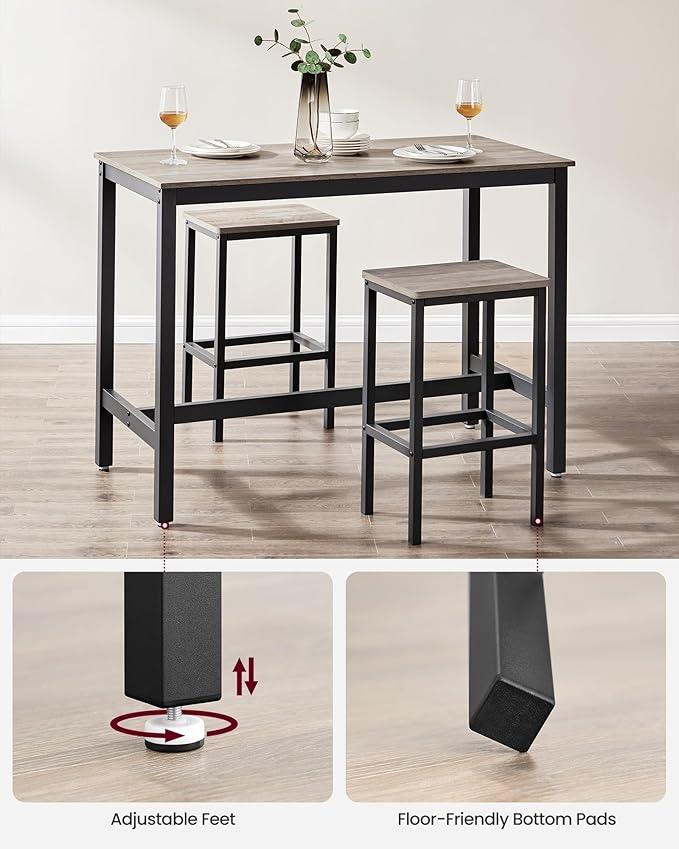 VASAGLE Bar Table Set, Bar Table - Image 9