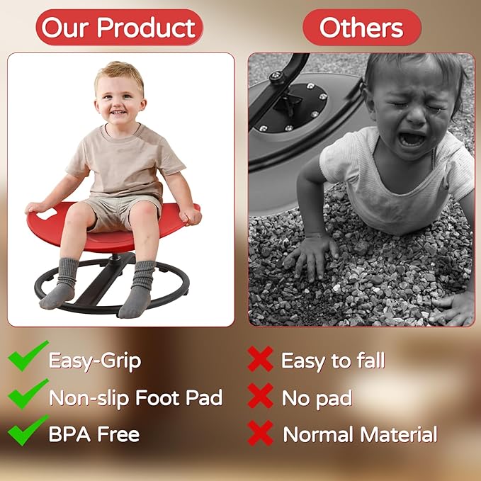 Sensory Spinning Chair for Kids, Sensory Swivel Chair - Image 7