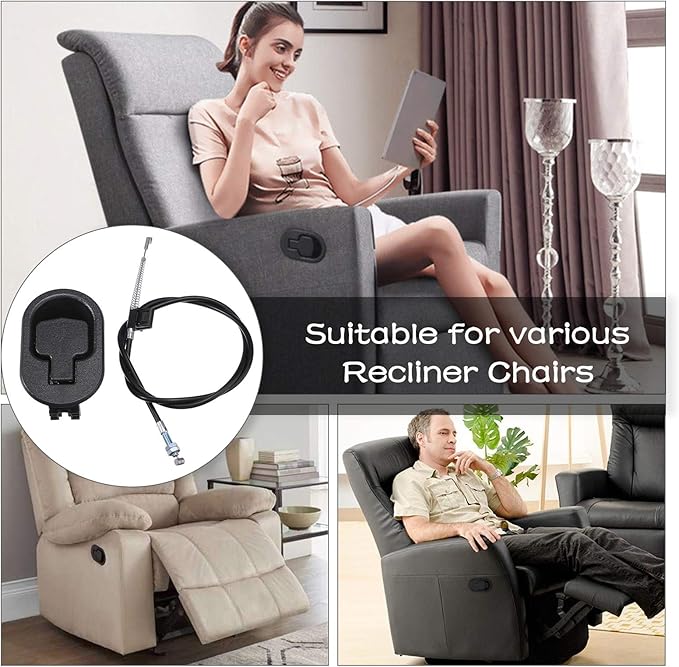 1 Set Recliner Replacement Parts, Durable Recliner Release Pull Handle - Image 6