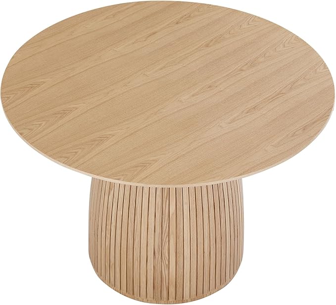 Mushroom-Shape Wooden Round Dining Table Modern Kitchen Dinner Furniture - Image 4