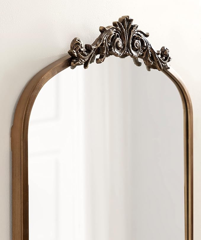 Kate and Laurel Arendahl Glam Arched Tall Panel Mirror; 24 x 42; Gold; - Image 5