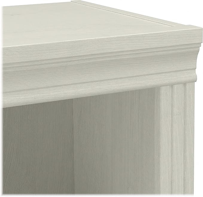 Bush Furniture Saratoga Tall 5 Shelf Bookcase in Linen White Oak, Home Office - Image 7