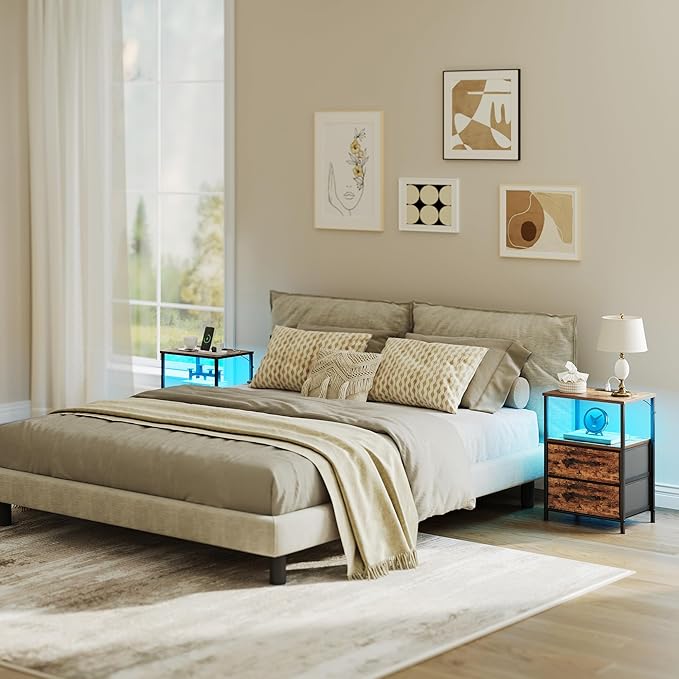 Nightstands Set of 2, Night Stand - Image 2