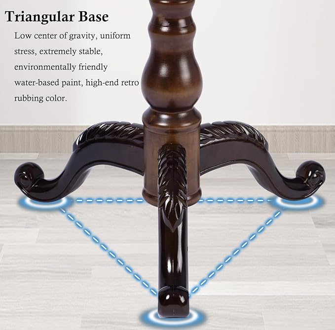 Coat Rack Stand, Solid Wooden Coat Tree - Image 3