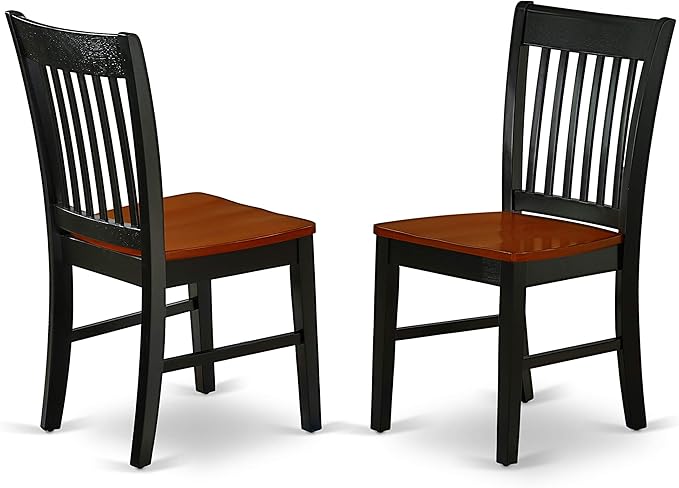 East West Furniture QUNO5-BCH-W 5 Piece Kitchen Table & Chairs Set Includes a - Image 6