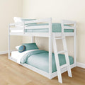 Grain & Grove Bear Twin Over Twin Bunk Bed, Low Bunk Bed Frame by GrainGrove