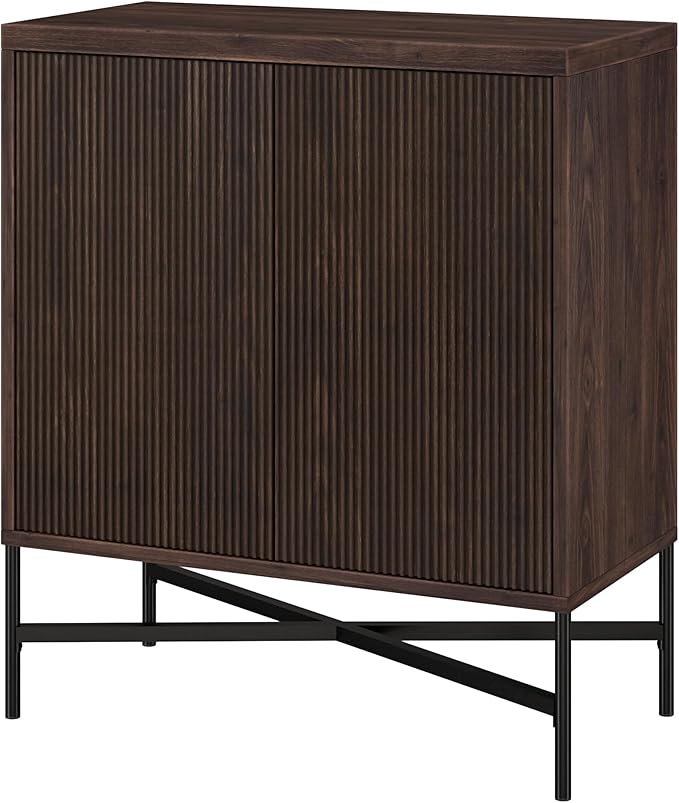 Henn&Hart 28" Wide Rectangular Accent Cabinet in Brown, - Image 5
