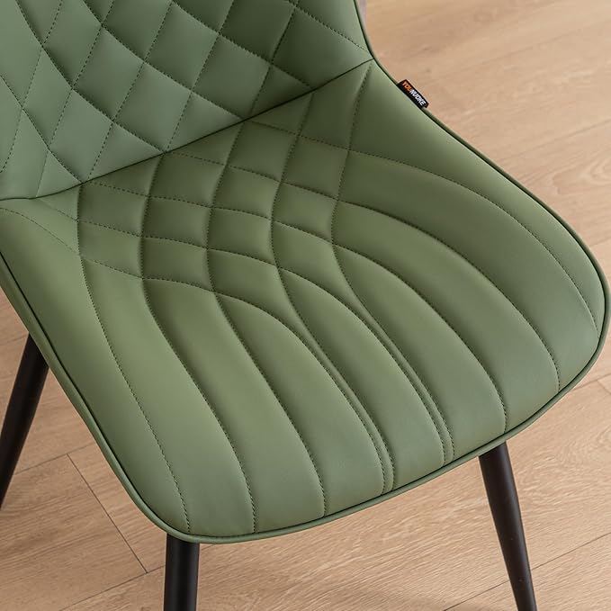 YOUNUOKE Dining Chairs Set of 2 Mid Century Modern Kitchen Chair Comfortable - Image 4