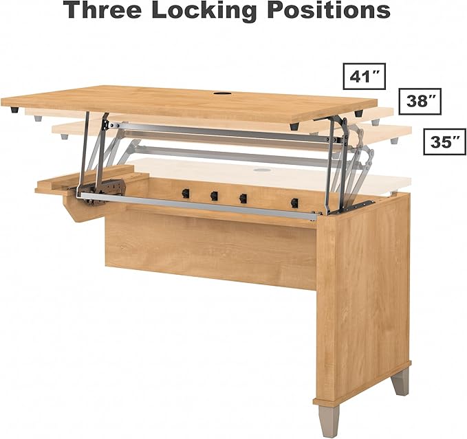 Bush Furniture Somerset 3 Position Sit to Stand L Shaped Desk - Image 10
