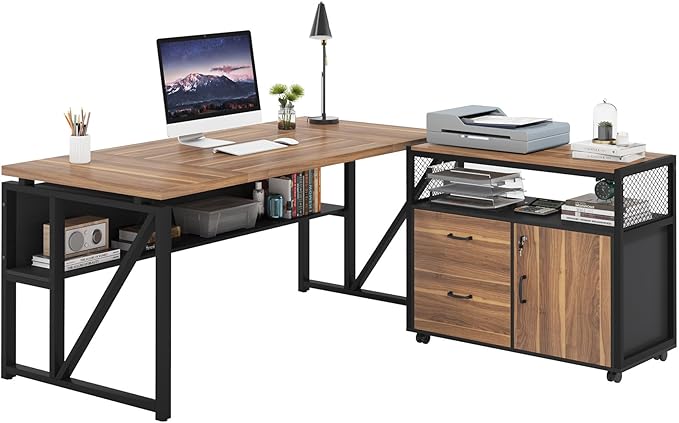 Tribesigns 63" L Shaped Desk - Image 9