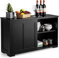 Costzon Sideboard Buffet Cabinet, Wooden Kitchen Storage Cabinet by Costzon