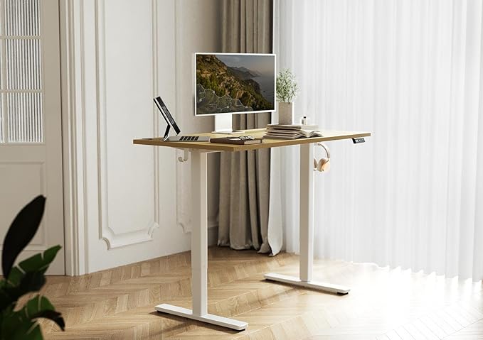 Seang Standing Desk with Adjustable Height, 48x24 Inch Electric Stand Up Desk - Image 2