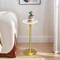 Drink Table Set of 2, Small Round Pedestal Side Table by COVLON