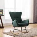 Phoenix Home Rocking Chair Nursery Velvet Upholstered Glider Rocker Rocking by Unknown