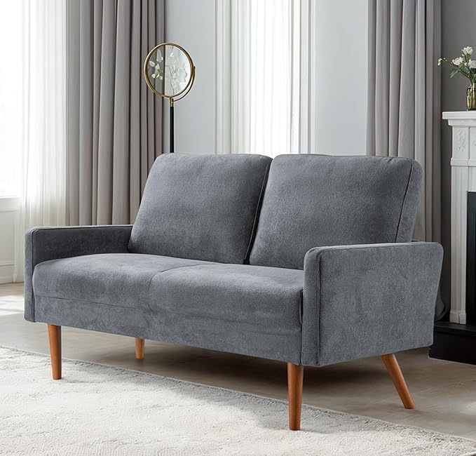 Kent Velvet Loveseat Sofa, European Style - Image 2
