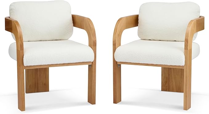 Christopher Knight Home Yorick Modern Boucle Dining Chair Set of 2 - Image 5